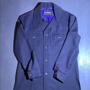 VTG Haggar 1970s Lightweight Leisure Jacket | Navy Blue | Size 38